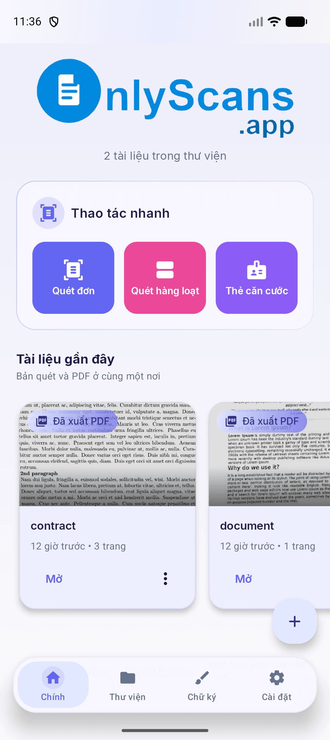 Ứng dụng quét tài liệu miễn phí cho Android & iOS — OCR ngoại tuyến & PDF có thể tìm kiếm | OnlyScans